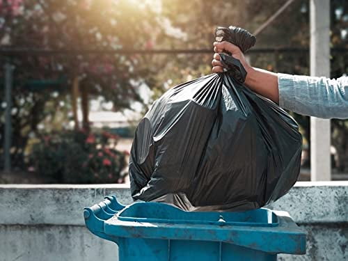 Garbage Bags Low Density Polyethylene Black 250 count 40 x 46 in 40-45 Gallon Capacity