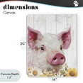 thumbnail image 4 of Stupell Industries Rustic Lodge Pig and Sunflowers Canvas Art, 16 x 20, by Christine Simpson Art, 4 of 8