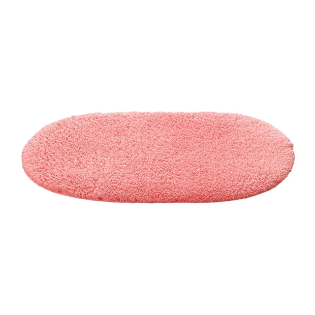 Thinsony Polyester Stylish Bathroom Carpet With Non-slip For Any Room Easy To Clean Bathroom Rugs Soft watermelon red 1Set