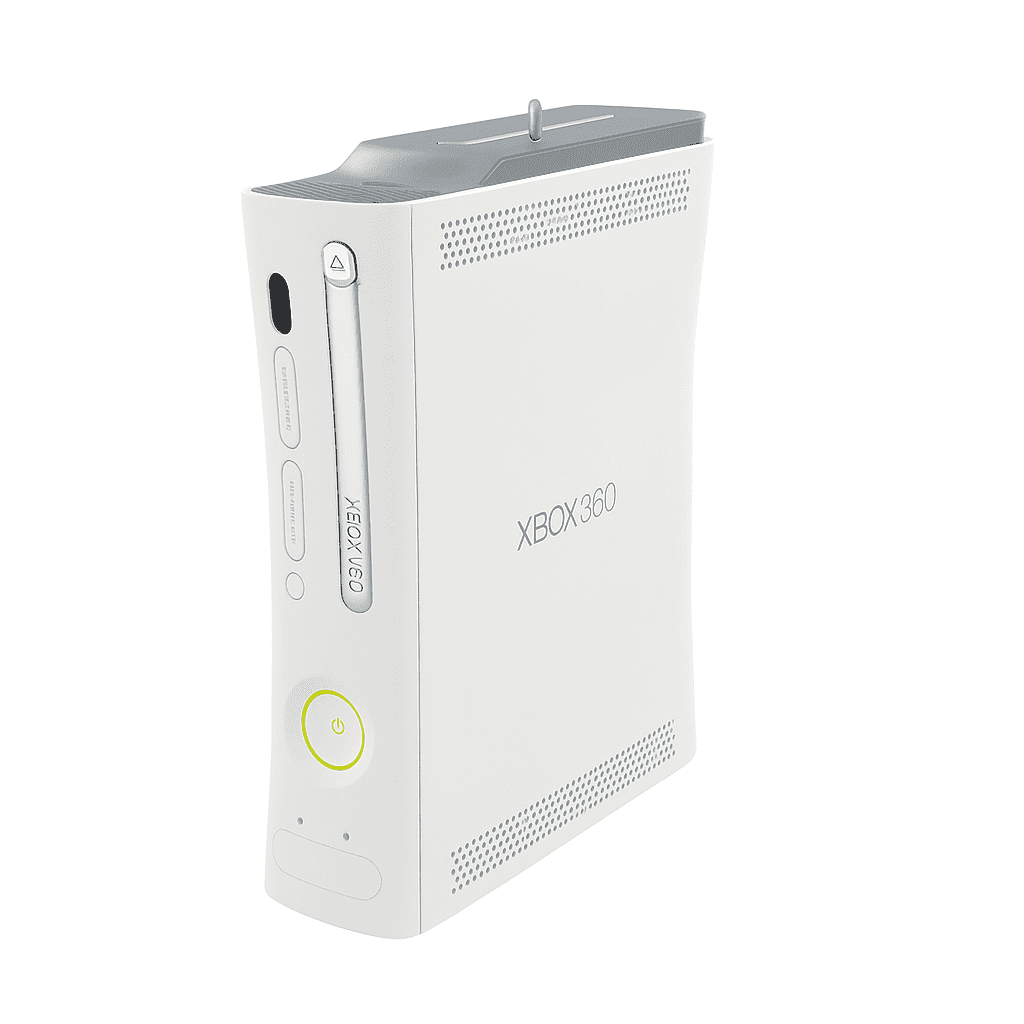 Restored Microsoft Xbox 360 Console Original White with Minecraft and Two Retrofam Controllers (Refurbished)