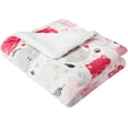 thumbnail image 2 of Kids Ultra-Soft Micromink Sherpa Blanket - Throw, Pink Kitties, 2 of 6