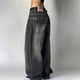 thumbnail image 3 of EMMIOL Women's Baggy Barrel Jeans Y2K Vintage Wide Leg Jeans Mid Waist 90s Hip Hop Boyfriend Fit Denim Pants, 3 of 6