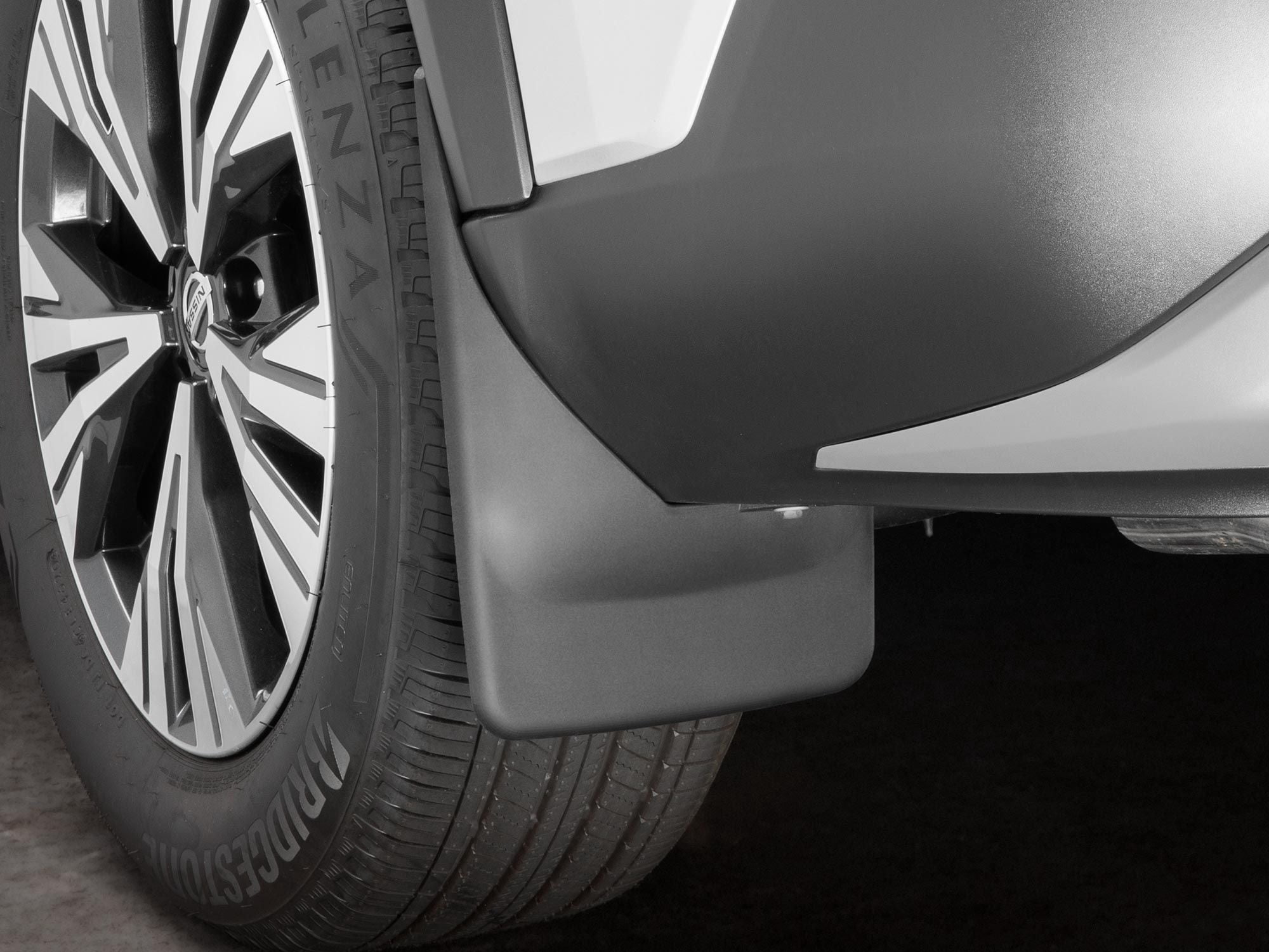 WeatherTech Custom No Drill Splash Guard MudFlaps Compatible With 2020 2024 Kia Telluride Front Rear Set Black