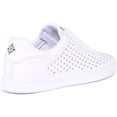 thumbnail image 3 of Guess Ritzi Women's Lace Up Leather Trainers With Perforated Stars In White Size 10, 3 of 6