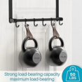 thumbnail image 2 of Over The Door Hooks, Over Door Towel Racks With 6 Adjustable Hooks For Hanging Heavy Coats/towel, 2 of 5