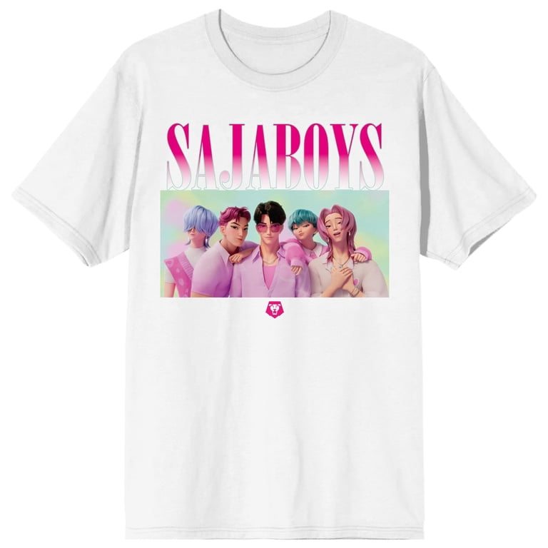 KPop Demon Hunters Saja Boys Group on White Short Sleeve Adult T