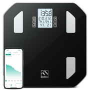 Empower Your Health Journey with FITINDEX Advanced Smart Scale: Track 13 Body Metrics, Health Monitoring, 400lb, Black