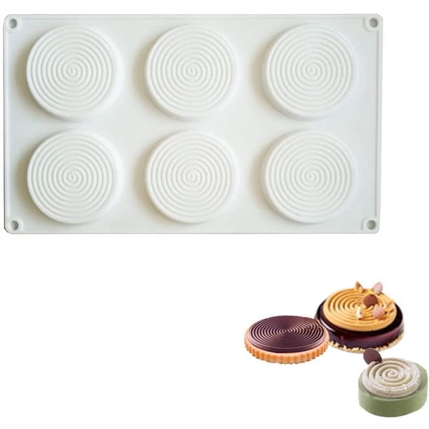 Moldes De Silicona Con Forma De Espiral Para Decorar Pasteles Utensilios Para Hornear Moldes Para Hacer Gelatina Mousse Postres Franceses Moldes De Silicona Para Mousse