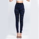 thumbnail image 2 of Pantalones de yoga Gibobby casuales para Mujeres Leggings elásticos Estampado de rayas térmicas azul XL, 2 of 5