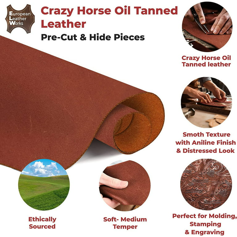 Tooling Leather Square 5/6 OZ 2mm Pre-Cut 6 to 48 Thick Full Grain  Cowhide Holster, Repair, Molding in Brown, Mahogany Antique Brown, Black,  Blue, Burgundy, Rust, Tobacco 