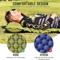 thumbnail image 5 of Strong Support Nylon Camping Mat, Inflatable Sleeping Pad with Foot Pump and Pillow, 79 x 27 x 3 inches(Green), 5 of 7