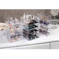 thumbnail image 3 of iDesign Clarity Jewelry Organizer, 2-Drawer, Clear/Black, 3 of 4