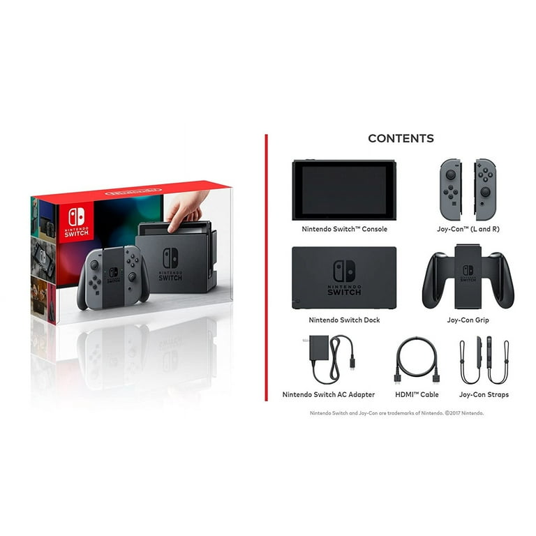 Nintendo Switch with Gray Joy-Con - Walmart.com