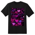 thumbnail image 2 of Plus Size Shirt for Women Oversized Black Tops for Women Short Sleeves Shirt for Women Love T Shirt Crewneck Shirt for Women M, 2 of 5