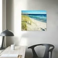 thumbnail image 3 of JEUXUS Beach Pictures Wall Art for Bathrooms Canvas Framed Seacoast Theme Wall Decor for Bedroom Modern Bathroom Coastal Pictures Wall Decor for Kitchen Home Ocean Artwork for Wall De20x16in, 3 of 4