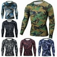 thumbnail image 5 of Beshee Long Sleeve Shirts for Men Tops Camouflage T Shirts Blouse Long Men's Outdoor Sleeves Quick Drying Men's Dress Shirts Mens Shirts Army Green S, 5 of 5
