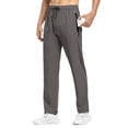 thumbnail image 2 of Pantalones TBMPOY para hombre, viajes, senderismo, secado rápido, cortavientos, color gris L, 2 of 4