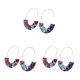 thumbnail image 5 of Pendientes Qarigey 1 par estilo sencillo forma de U estampado de leopardo azul, 5 of 6