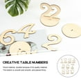 thumbnail image 2 of SHISUYAN 10Pcs Wooden Wedding Table Numbers Delicate Seat Plates with Holder Bases, 2 of 8