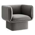 thumbnail image 5 of Tate Performance Velvet Accent Chair in Storm Gray, 5 of 9