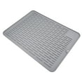 thumbnail image 3 of Grey Black Green White Dish Drying Mat Silicone Dish Mat Sink Mat Silicone Non-Slip Fast Drying Heat Resistant, 3 of 12