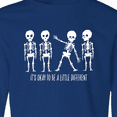 thumbnail image 4 of Inktastic It's Okay to be a Little Different Skeletons Long Sleeve Youth T-Shirt, 4 of 5