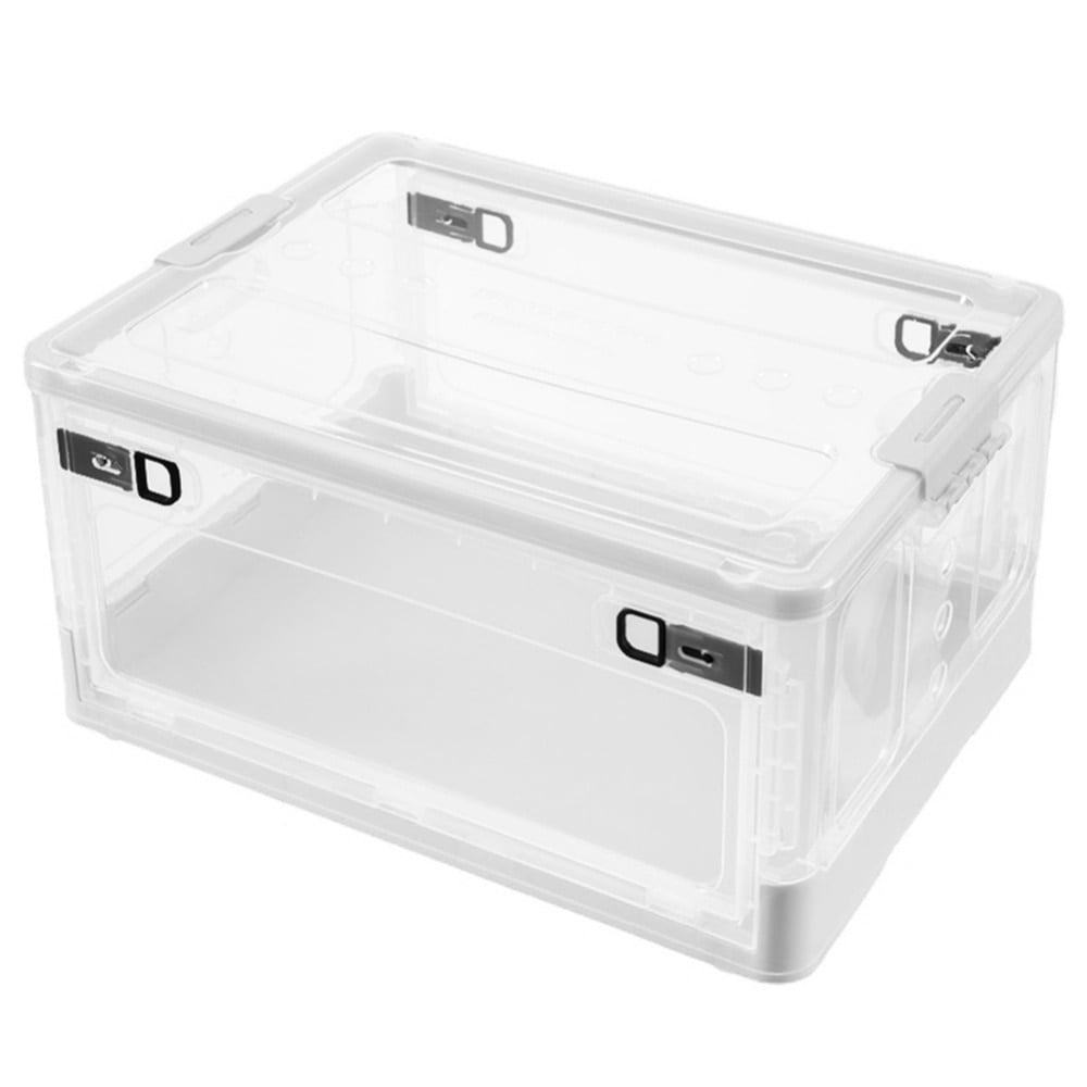 Clear Plastic Storage Boxes With Clear Lids Home Office Stackable Strong Quality 