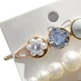 thumbnail image 3 of Pearl Clip Delicate Exquisite Alloy Fashionable Girl Hair Clips for Hair Accessories Light Blue, 3 of 5