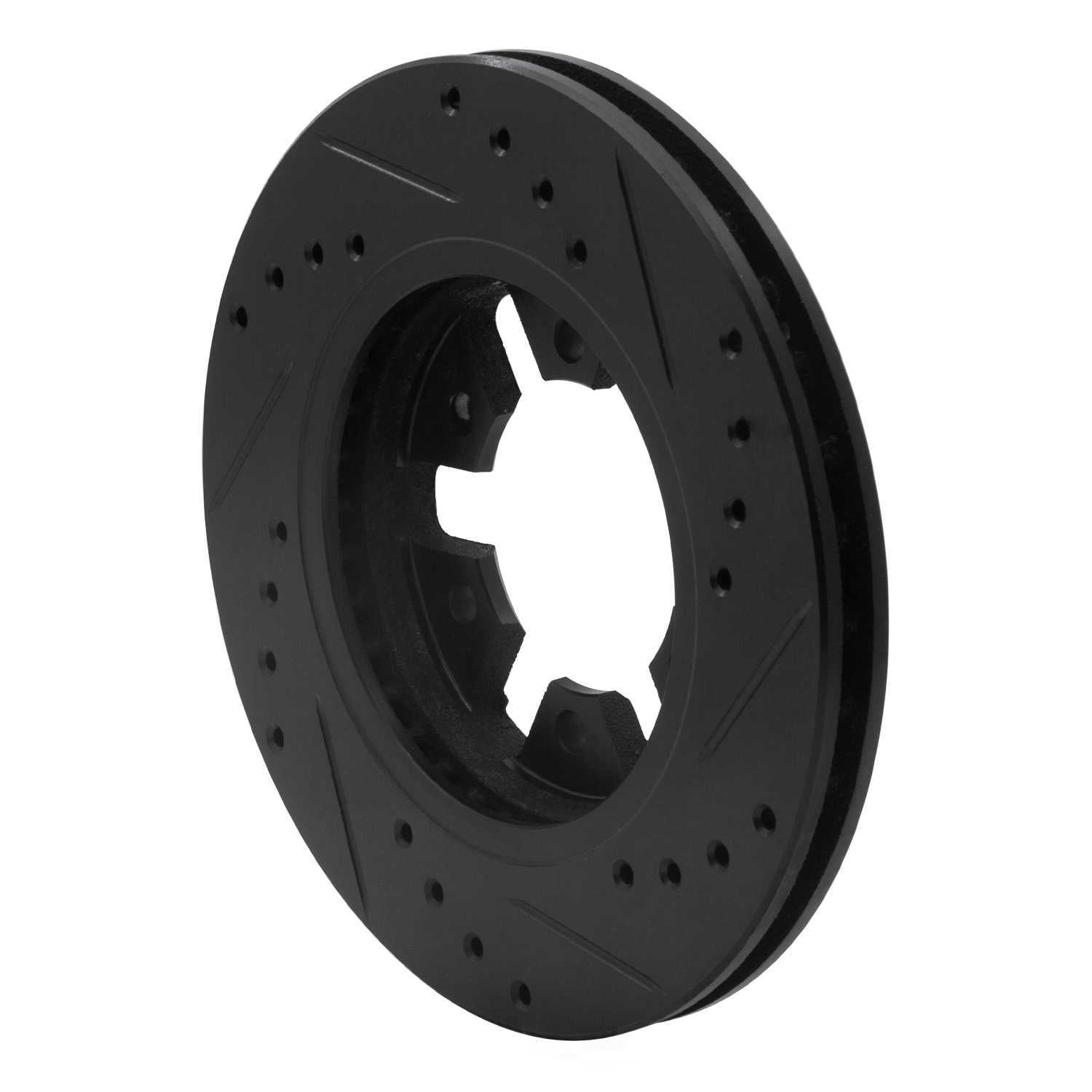 Dynamic Friction Company 633-67081L DFC Brake Rotor - Drilled And Slotted - Black