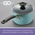 thumbnail image 5 of Farberware 8-Quart Easy Clean Aluminum Nonstick Stockpot, Aqua, 5 of 7