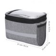 thumbnail image 1 of Bike Front Bag, Polyester Material with Reflective Stripe Gray Bicycle Front Pouch, for Cycling Cycling Lovers, 1 of 8