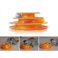thumbnail image 3 of 1 PC 25*14*16 cm Pet Cat IQ Training Toys Three Layers Kittens Turntable With Colorful Balls, 3 of 6