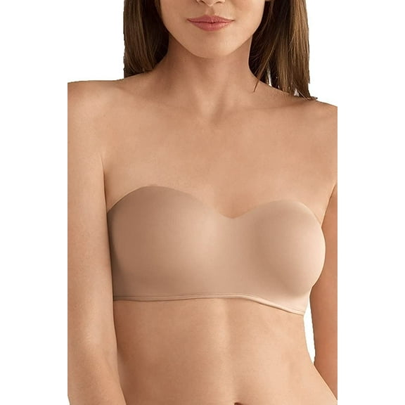 Amoena Womens Barbara Strapless Convertible Underwire Bra 32A Nude