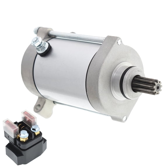 LABLT Starter Motor & Relay Solenoid Replacement for 2002-2008 Yamaha Grizzly 660 YFM660