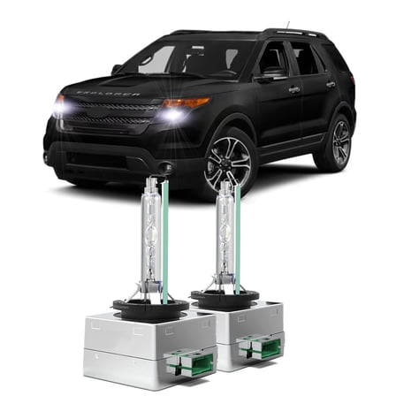2pcs For Ford Explorer 2011-2015 Hid Headlights D3S Xenon HID Bulbs  6000K Bright White 35W OEM