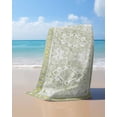 thumbnail image 4 of Sage Green Beach Towels Oversized Super Absorbent, Boho Retro Decorative Abstract Floral Ethnic Lightweight Bath Towel Quick Dry Sets For Bathroom/Pool/Rv Camping/Beach Play/Gym Room/Picnic 35"x70", 4 of 8