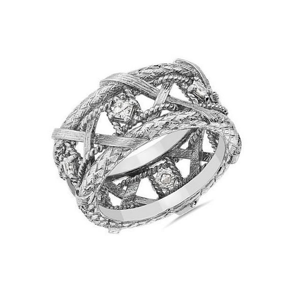 0.30 Carat Stylish Princess Cut Natural Diamond Eternity Band for Engagement & Weddings in Solid 14K White Gold Size 7