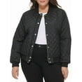 thumbnail image 2 of Levi's Womens Soft Shell Quilted Jacket, Black, Small, 2 of 5