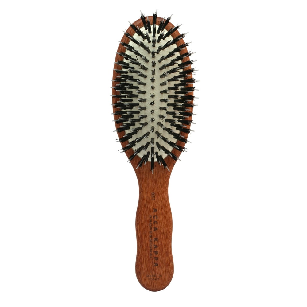 Acca Kappa Professional Pneumatic Purse Hair Brush with Boar & Nylon