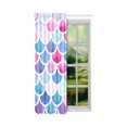 thumbnail image 2 of MKHERT Mermaid Colorful Fish Scale Window Curtain Living Room,Bedroom Window Drapes 52x84 inch, 2 of 3