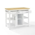 thumbnail image 4 of Crosley Audrey Wood Top Kitchen Island in White, 4 of 14