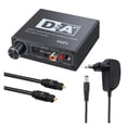 thumbnail image 1 of Digital To Analog Converter 3.5 Jack Amplifier Decoder Optical Fiber Coaxial For Headphone With Volume Control ,Fast and Stable Transmission, 1 of 6