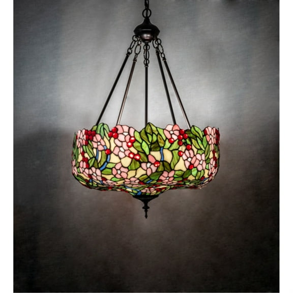 20" Wide Tiffany Cherry Blossom Inverted Pendant
