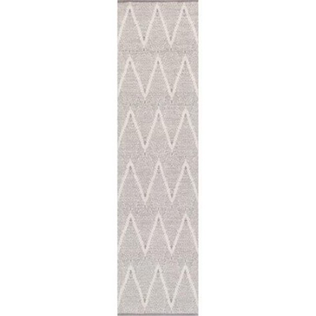 Pasargad PLW-03 4x6 4 x 6 ft. Simplicity Collection Hand - Woven Cotton Area Rug, Grey