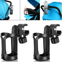 NOGIS Stroller Drink Holders, Bike Cup Holder, 360 Degree Rotatable Cup Holder for Stroller, Bike, Wheelchair, Walker, Scooter, Universal Cup Holder for Uppababy Strollers