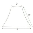 thumbnail image 3 of Aspen Creative Corporation 16'' Silk Bell Lamp Shade, 3 of 4