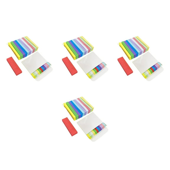 WHAMVOX Masteelf 4400 pcs Page Markers Sticky Tabs Note Index Tabs Colored Writable Repositionable Book Flags Strip Index Tabs Page Tabs
