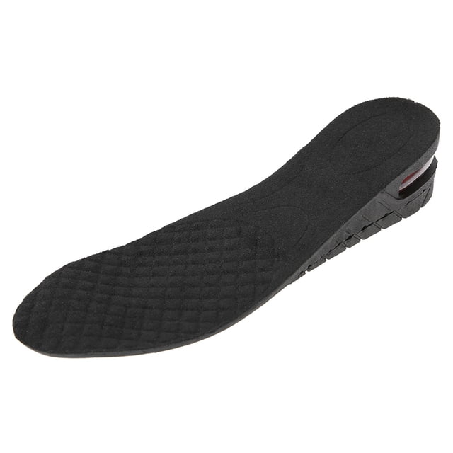 Plantillas Ajustables Para Aumar La Altura, Insercaciones De Elevación Del Talón De Pu, Cojín De Airbag En Forma De U Con Orificios De Ventilación, 1,2 3,0 Pulgadas, Negro,