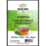 Horsertail Tea Cola de Caballo  Filter Value Pack (60 tea bags)Shave grass Equisetum Bogotense Nuestra Salud