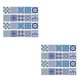 thumbnail image 2 of Injueey 20 piezas mosaico azulejos de pared pegatinas cocina baño azulejos calcomanías #3 20x20cm Type5, 2 of 6